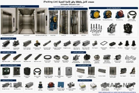 مصاعد بنايات ٤٦ طابق  نوع شيندلر